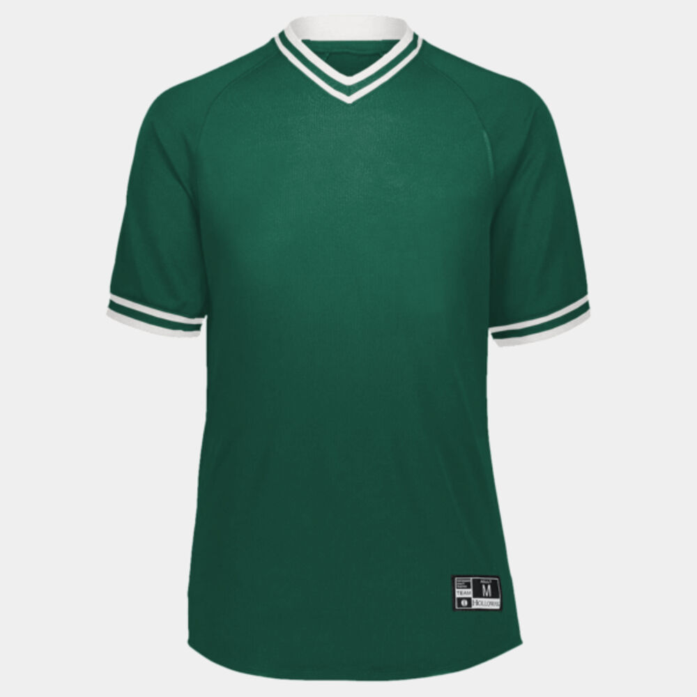 Youth Retro V-Neck Baseball Jersey Thumbnail