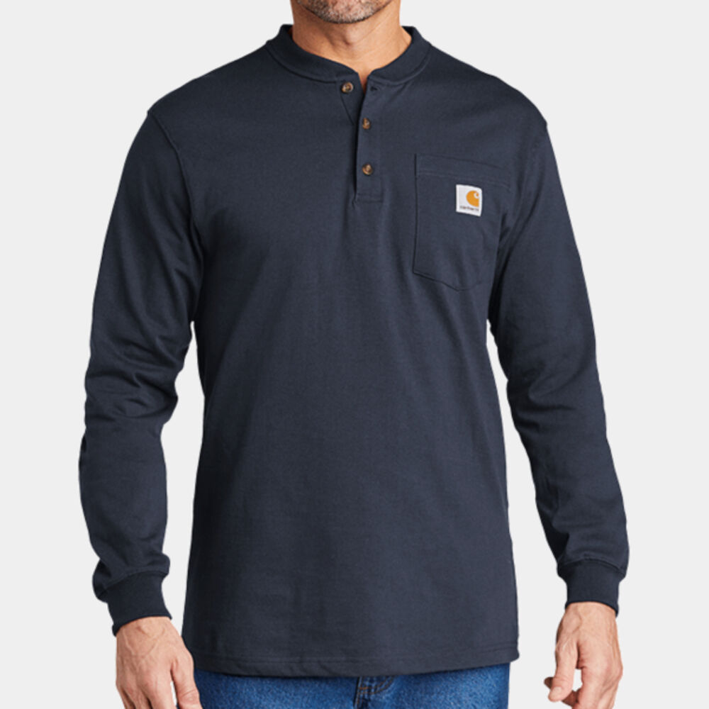 Long Sleeve Henley T Shirt Thumbnail