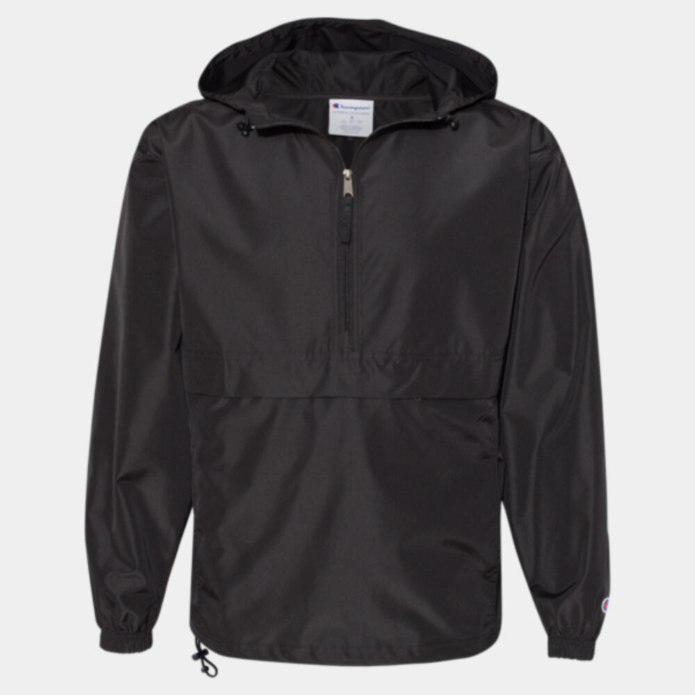 Hooded Packable Quarter-Zip Jacket Thumbnail